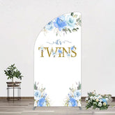 Lofaris Floral Plant Simple Vibe Baby Shower Half Moon Arch Backdrop